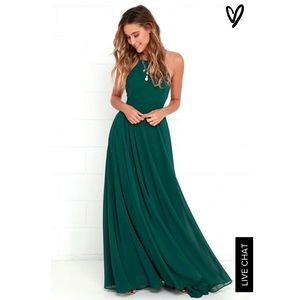 LuLu’s Dark Green Maxi Dress